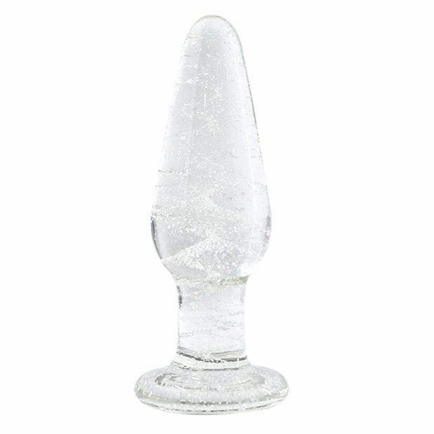 NS Novelties - Firefly Glow In The Dark Glass Tapered Anal Plug