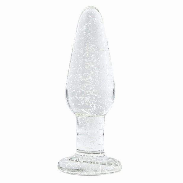 NS Novelties - Firefly Glow In The Dark Glass Tapered Anal Plug