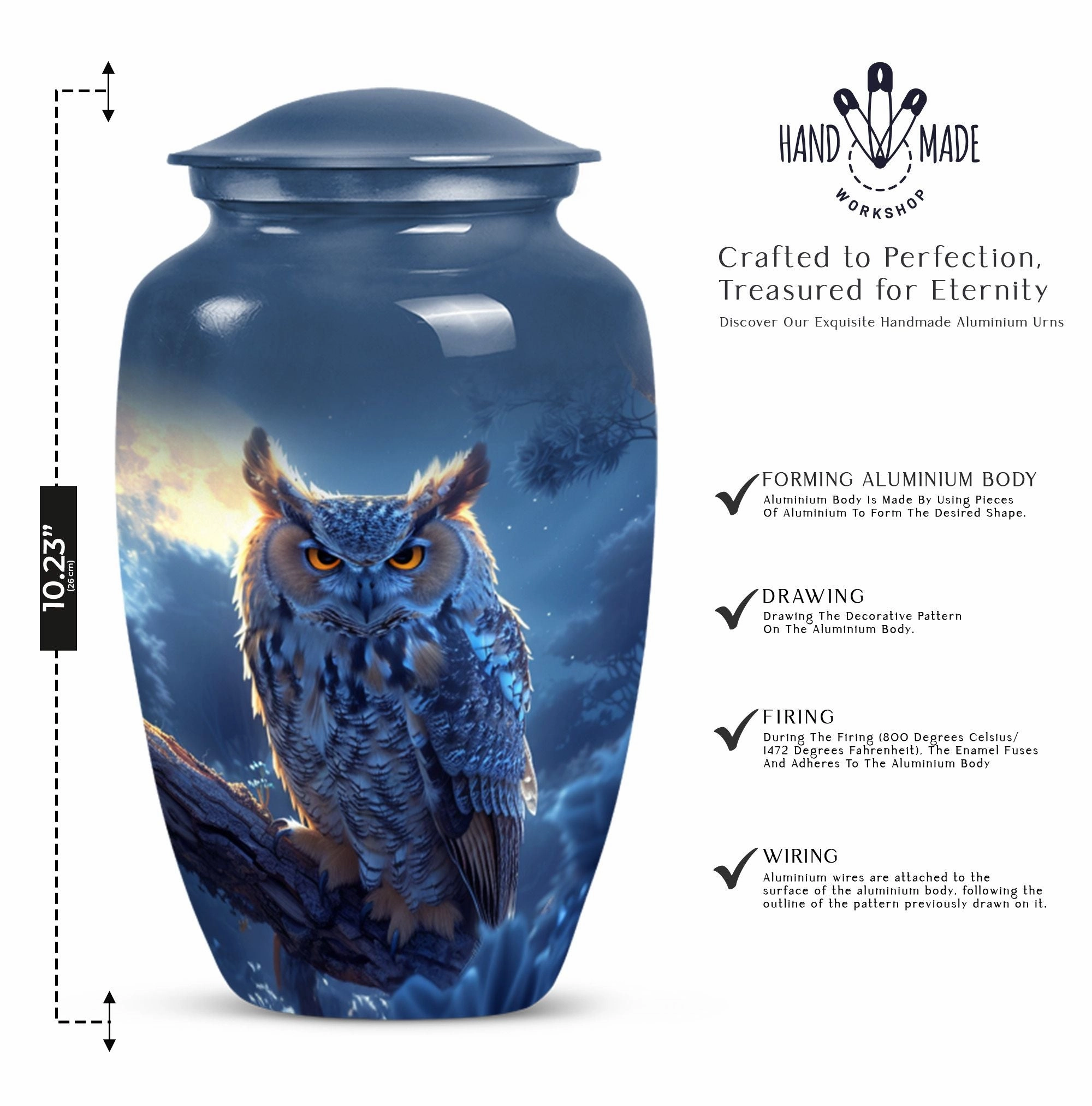 Owl Cremation Urn Providing Elegant Final Resting Place