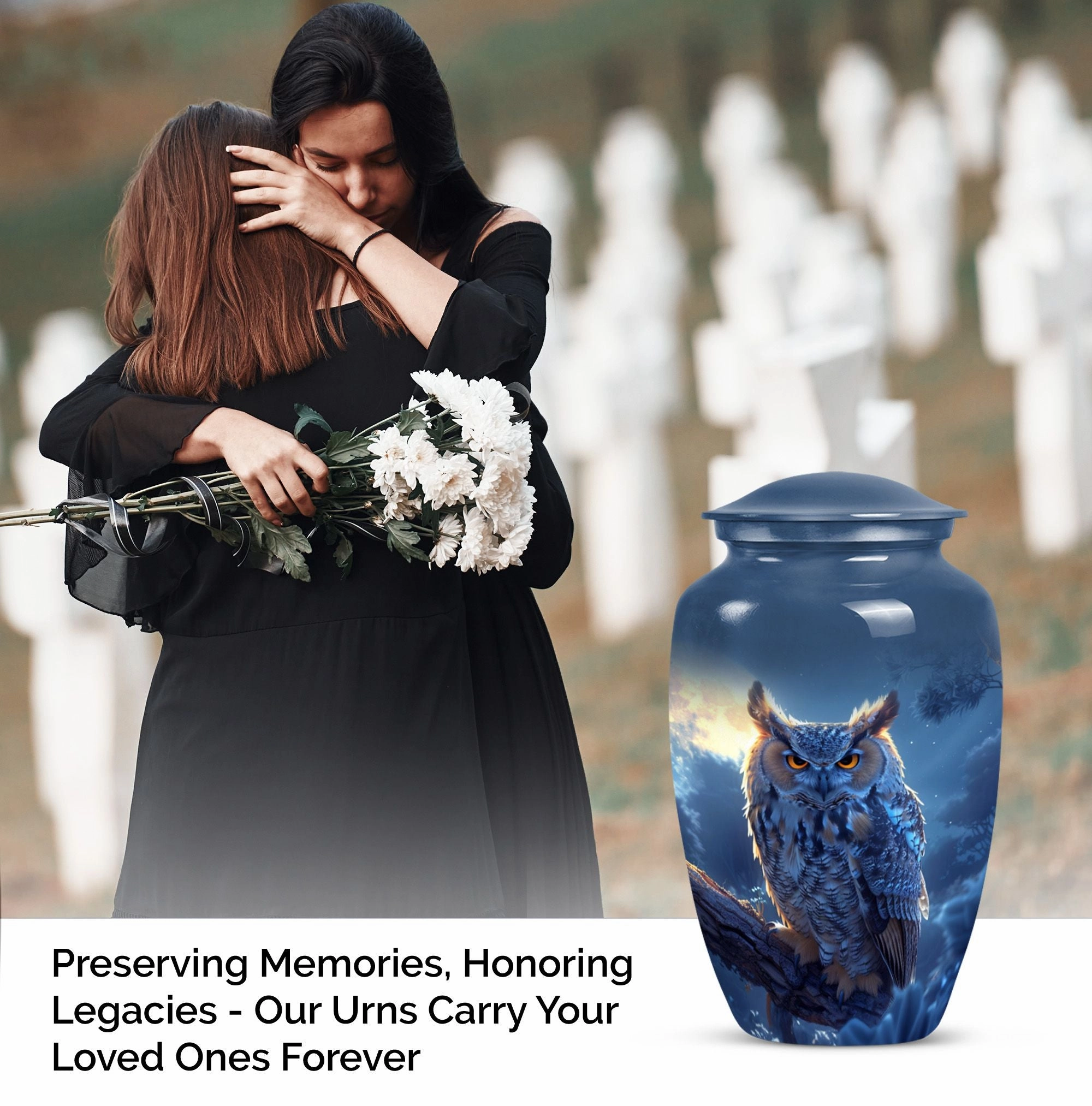 Owl Cremation Urn Providing Elegant Final Resting Place