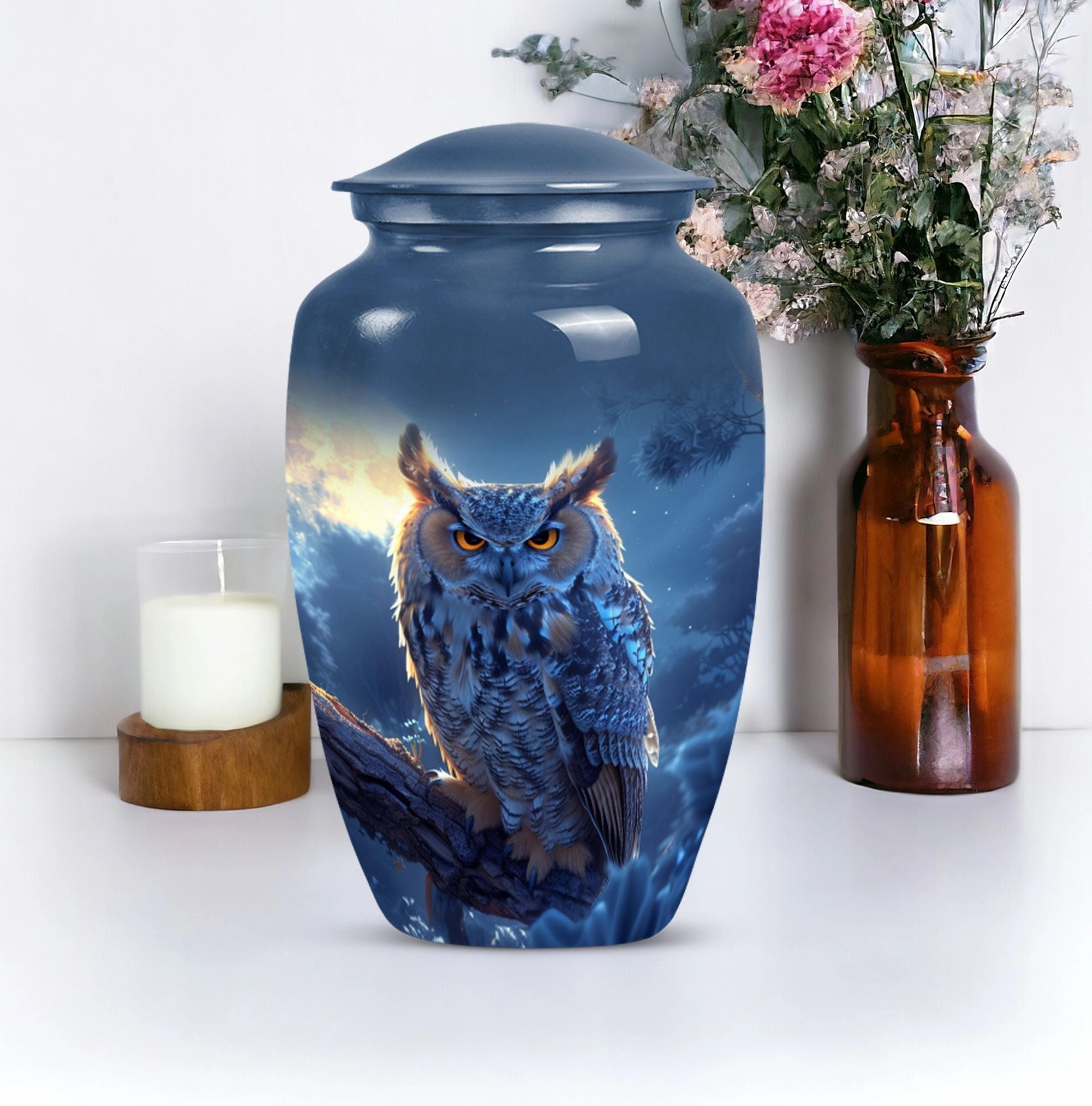 Owl Cremation Urn Providing Elegant Final Resting Place