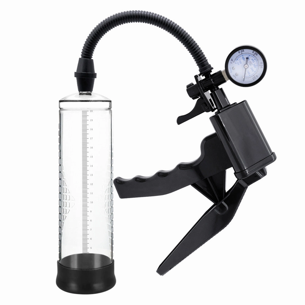 Passion Pump Pistol-Grip Penis Pump With Pressure Gauge