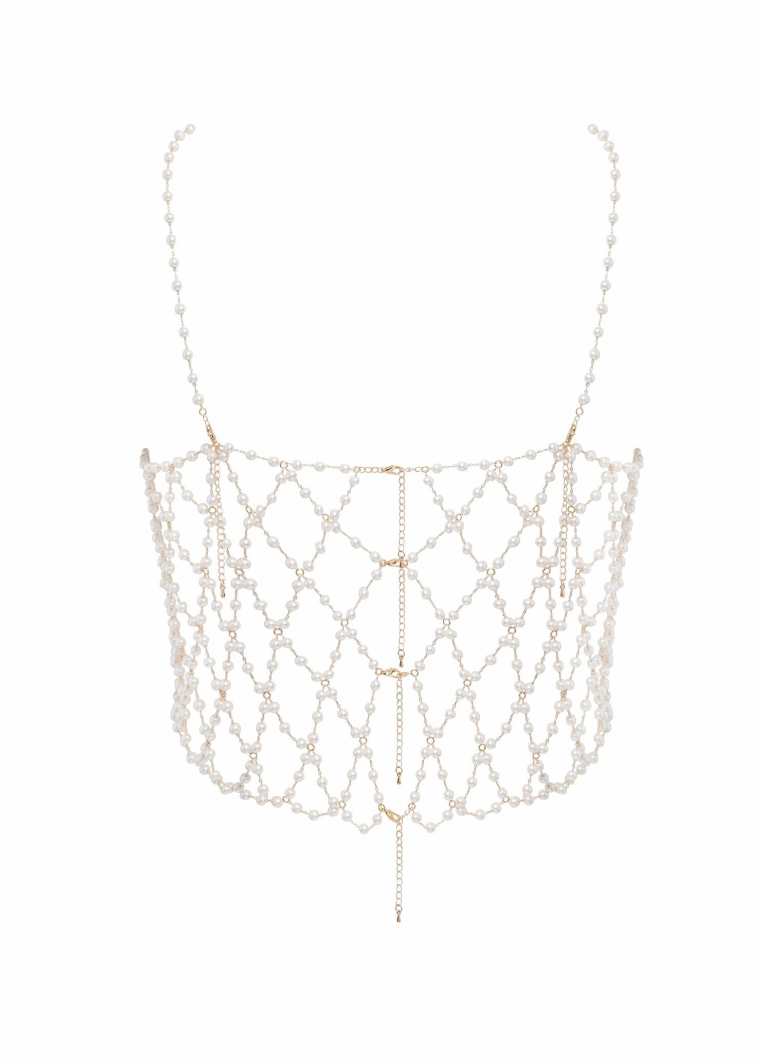 Pearl Crop Cami (Pearl/Gold)