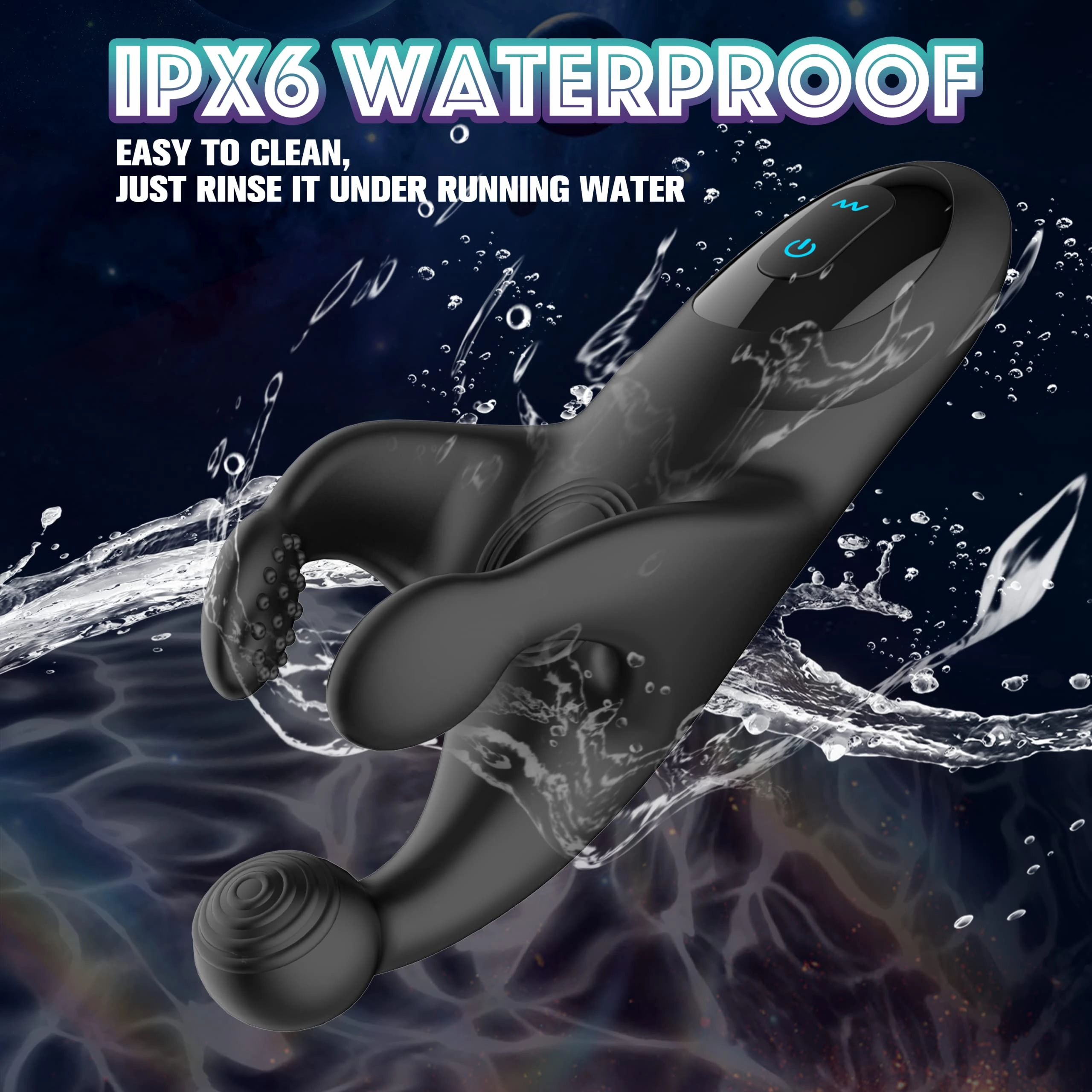 Penis Vibrator with Tapping and Vibration