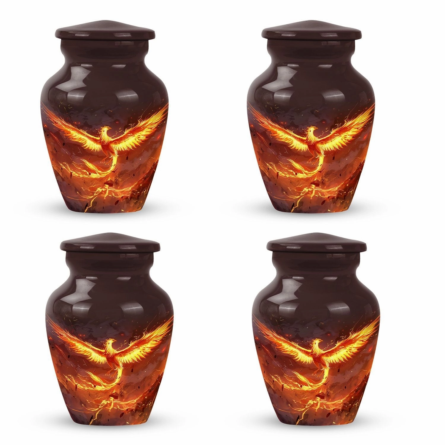 Phoenix Bird Legacy: Cremation Urn for Storing Adult Males Ashes