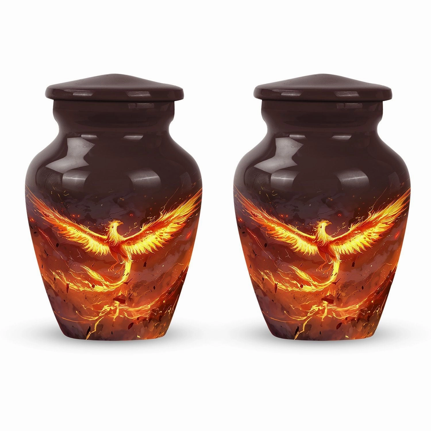 Phoenix Bird Legacy: Cremation Urn for Storing Adult Males Ashes