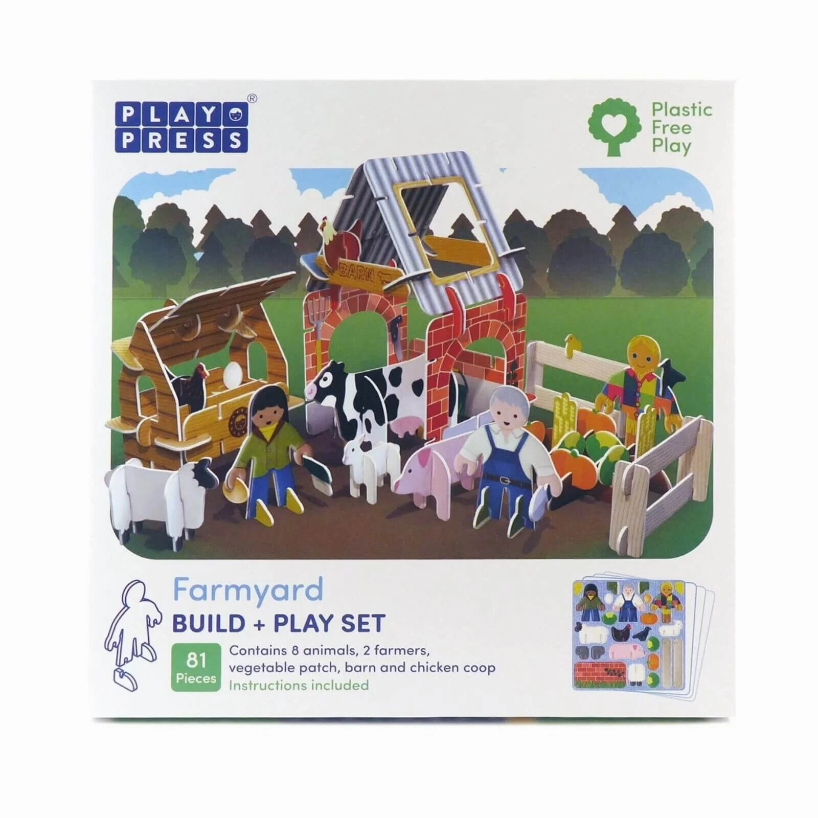 Playpress Toys Farmyard Playset