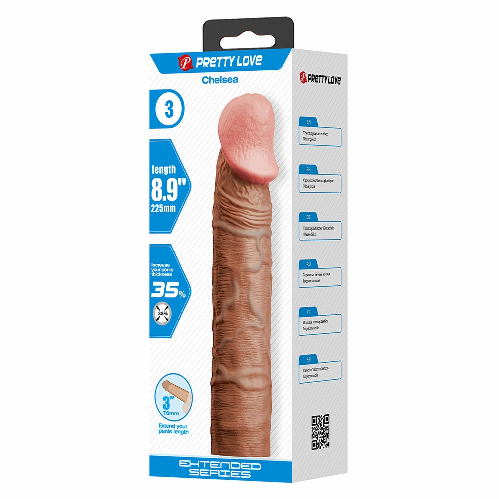 Pretty Love Stevenson 3" Realistic Penis Extension Sleeve