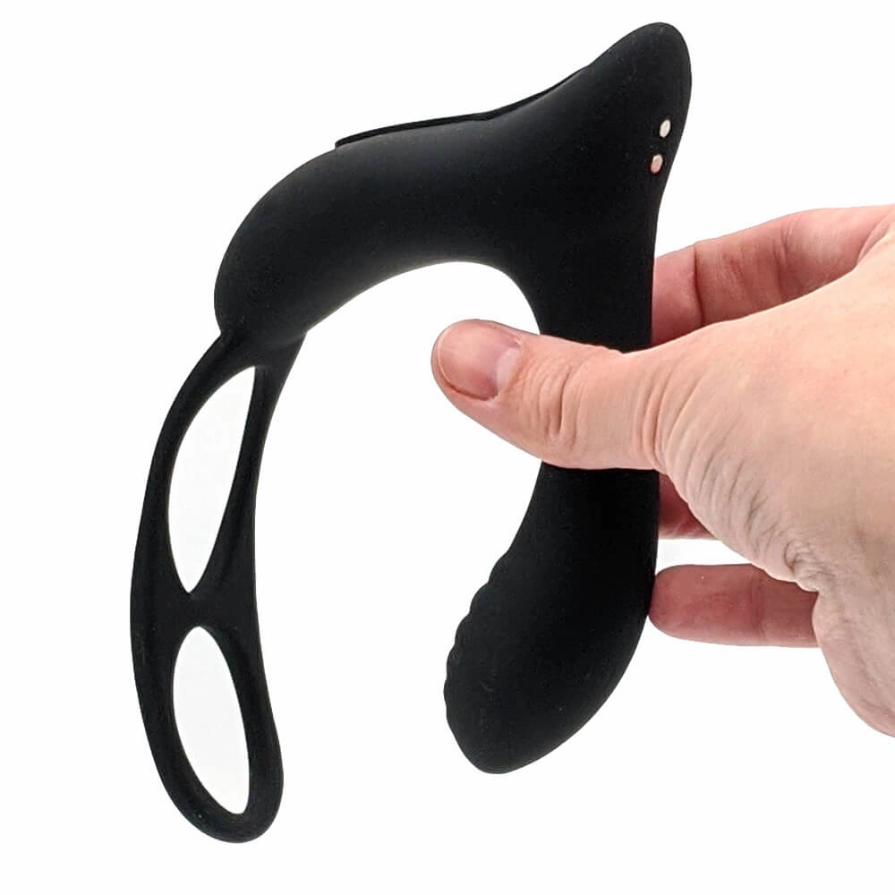 Prostate Massage II Prostate Massager (with Penis and Balls Rings)