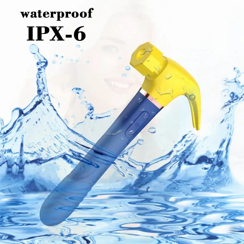 Quusvik 4-in-1 G-Spot Vibrator Hammer Dildo for Women, Suction & Masturbation Toy