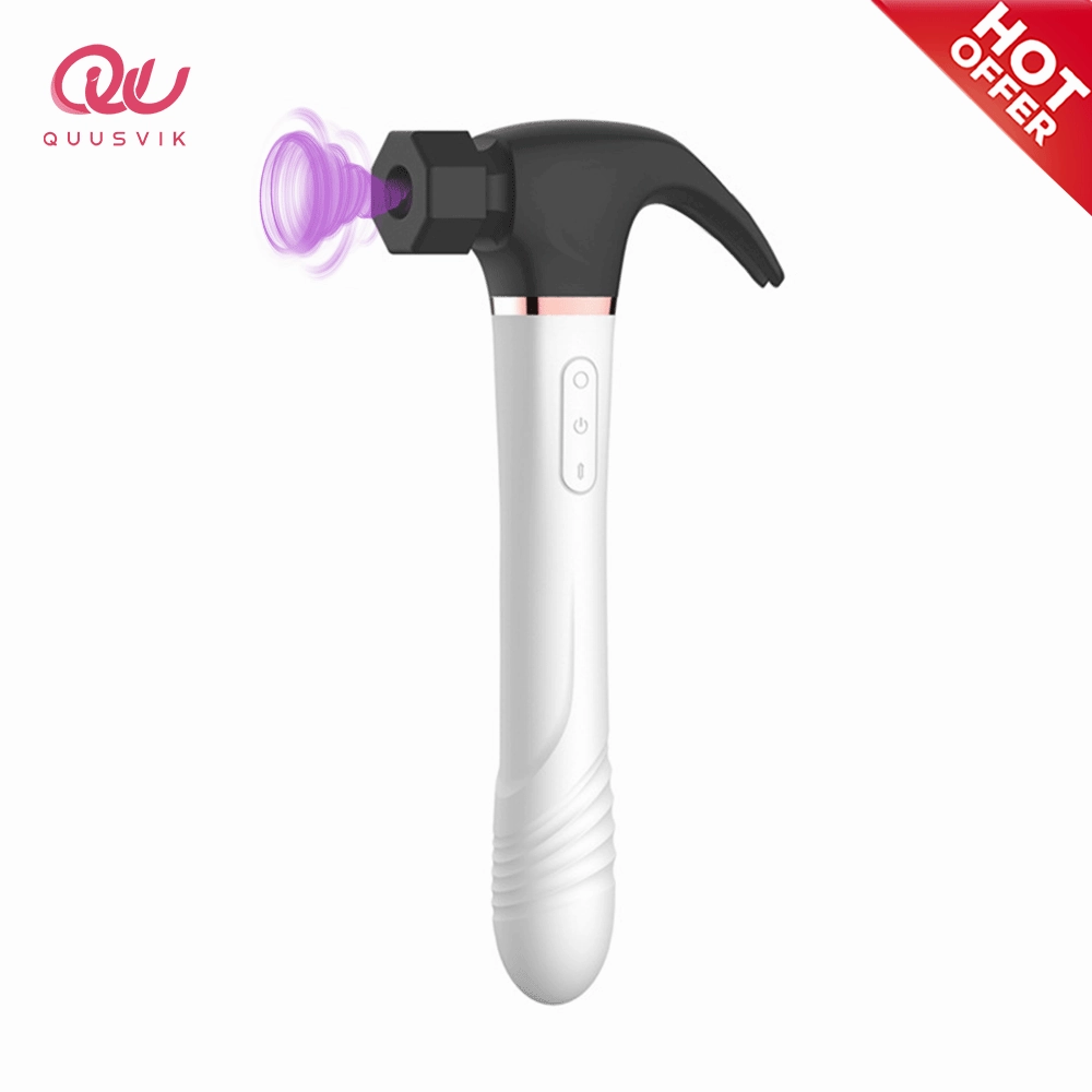 Quusvik 4-in-1 G-Spot Vibrator Hammer Dildo for Women, Suction & Masturbation Toy