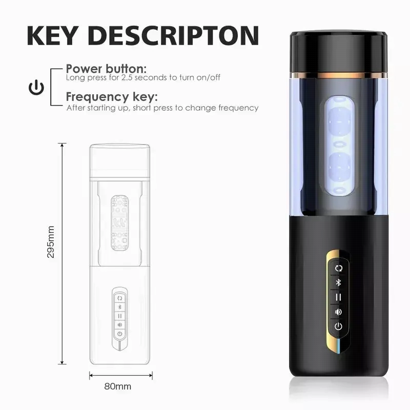 Quusvik Automatic Telescopic Masturbator for Men with Intelligent Voice