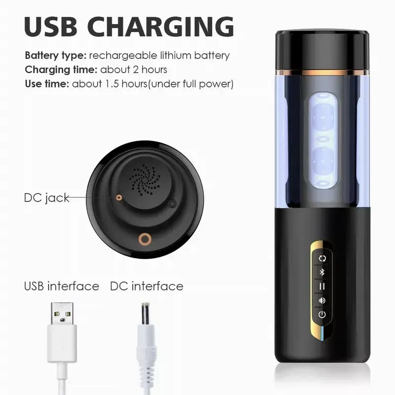 Quusvik Automatic Telescopic Masturbator for Men with Intelligent Voice