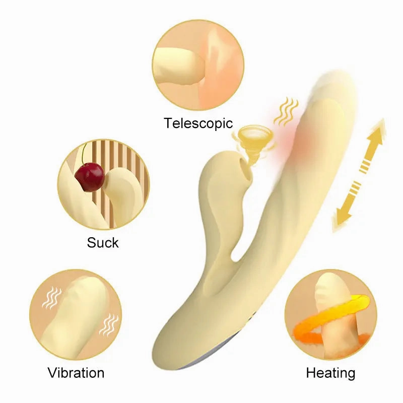 Quusvik Female Masturbator with 7-Speed Suction & 10-Speed Telescopic Heating