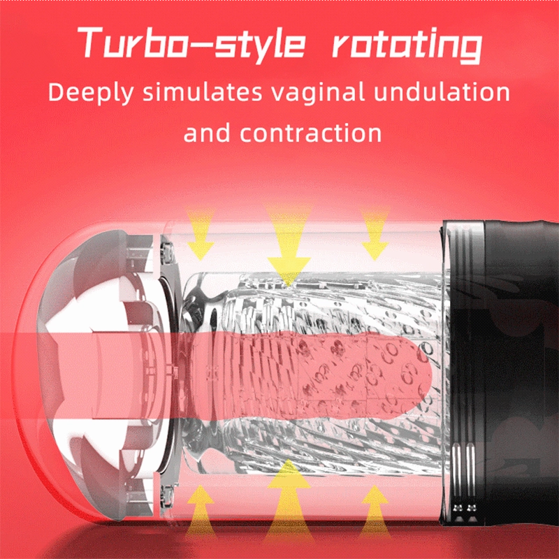 Quusvik Rotating Suction Male Masturbator with Sound-Enabled Feature