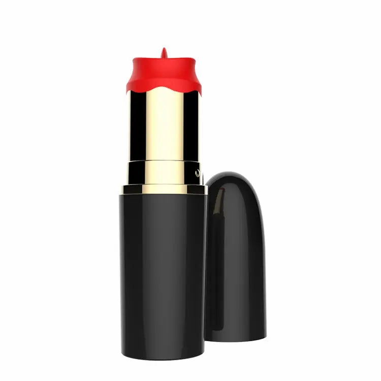 Quusvik-Women's lipstick massager vibrator tongue lipstick toy USB charging 8 mode mini