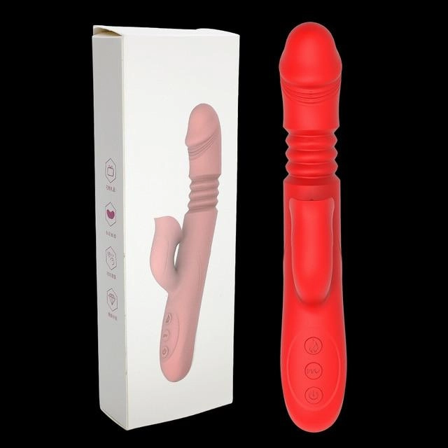 Rabbit Vibrator with Tongue Sucker