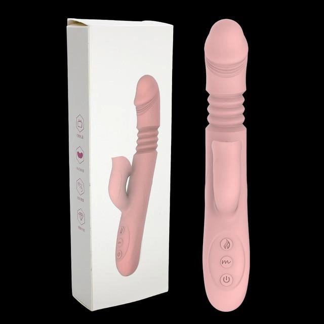 Rabbit Vibrator with Tongue Sucker