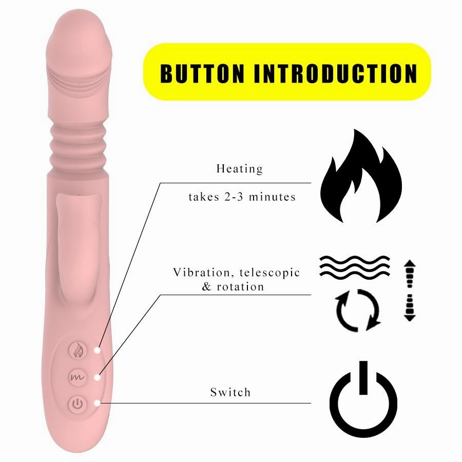 Rabbit Vibrator with Tongue Sucker