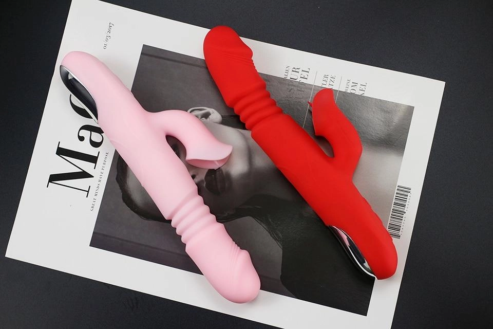 Rabbit Vibrator with Tongue Sucker