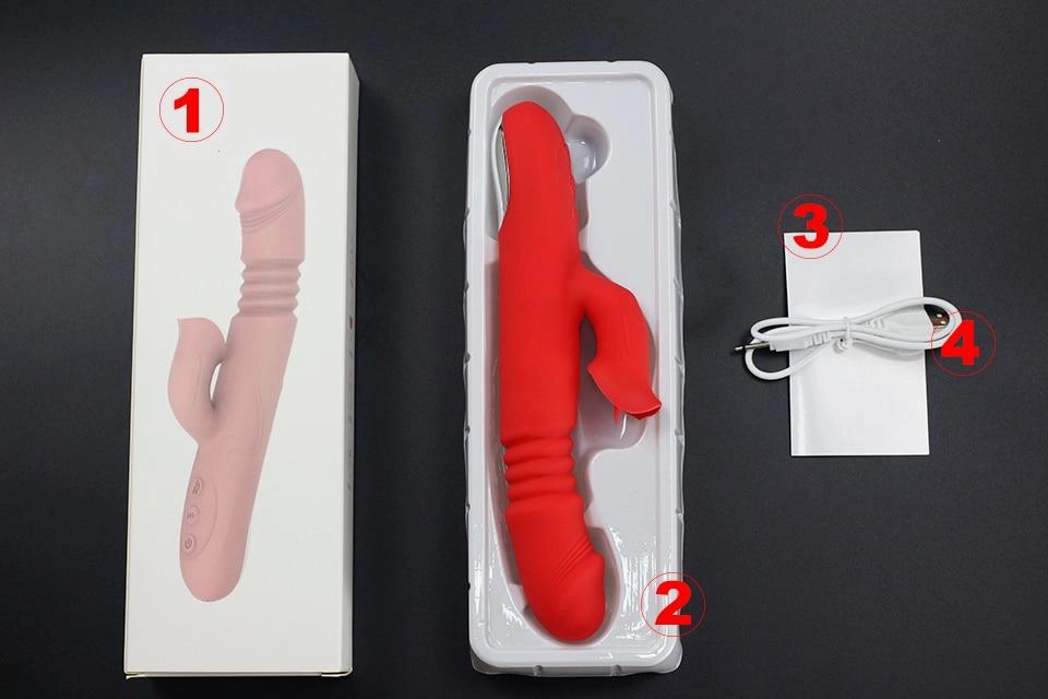 Rabbit Vibrator with Tongue Sucker