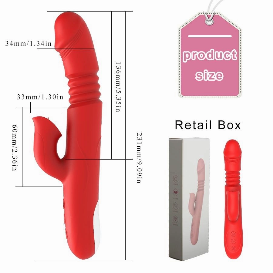 Rabbit Vibrator with Tongue Sucker
