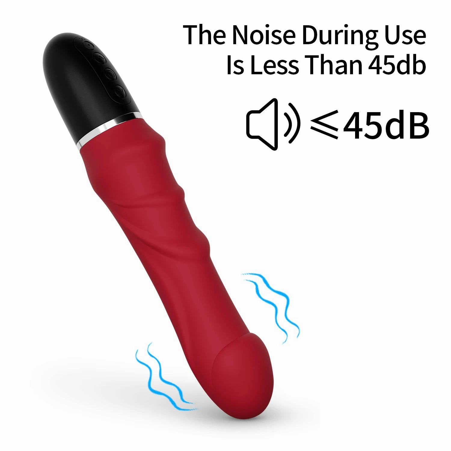 Realistic Thrusting Dildo Vibrator 10-Mode Vibrating Clitoral Stimulator
