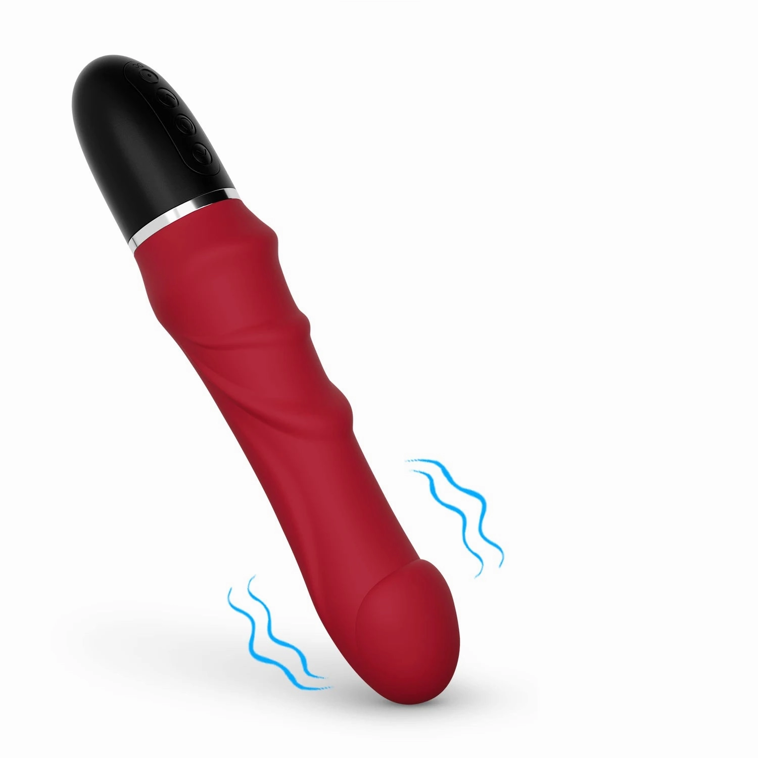 Realistic Thrusting Dildo Vibrator 10-Mode Vibrating Clitoral Stimulator