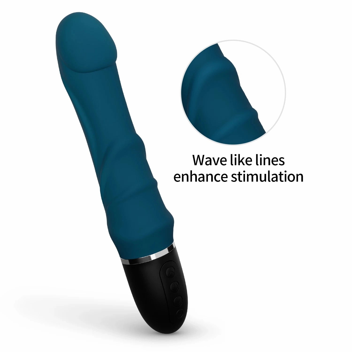 Realistic Thrusting Dildo Vibrator 10-Mode Vibrating Clitoral Stimulator
