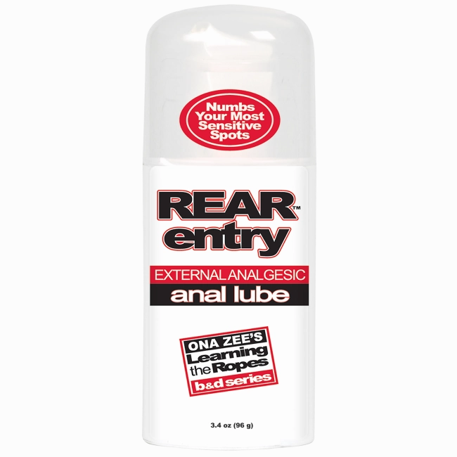 Rear Entry - Anal Lube - External Analgesic - 3.4 oz.
