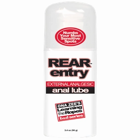 Rear Entry - Anal Lube - External Analgesic - 3.4 oz.