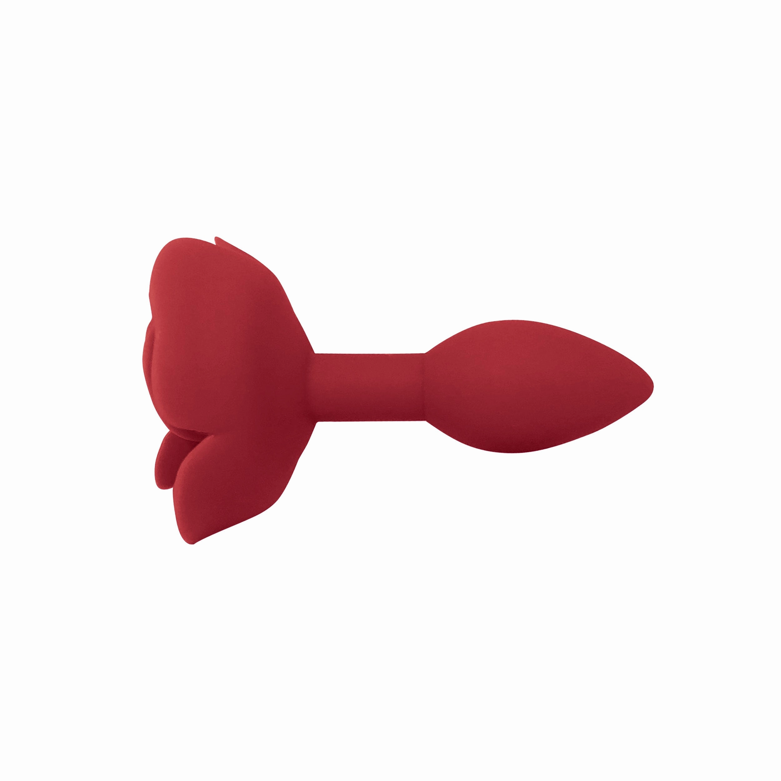 Red Rose Silicone Butt Plug