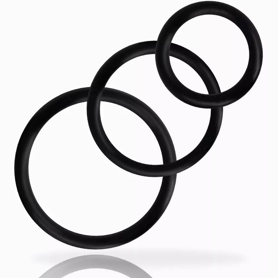 Rings Set For Penis - Black - Addicted Toys