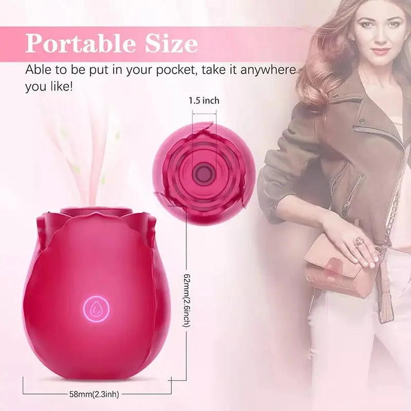 Rose nipple clitoris sucking vibrator