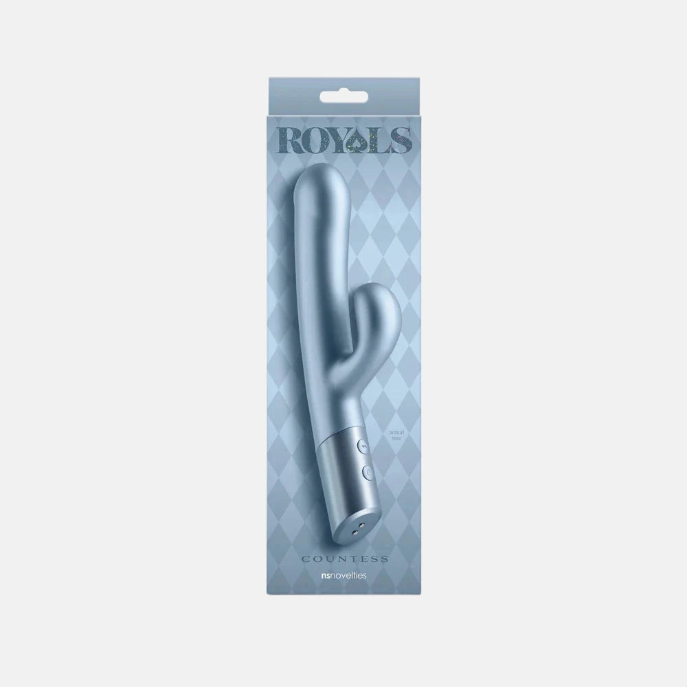 Royals Countess Rabbit Vibrator - Metallic Seafoam