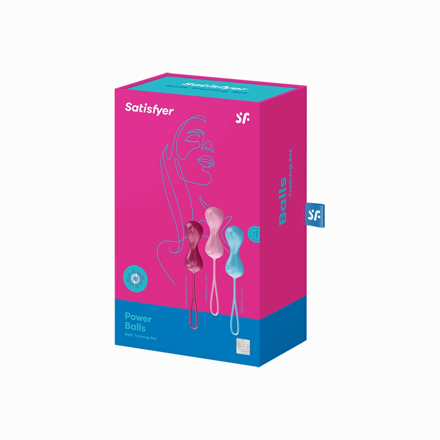 Satisfyer - Power Balls 3 Pieces Kegel Training Set (Multi Colour)