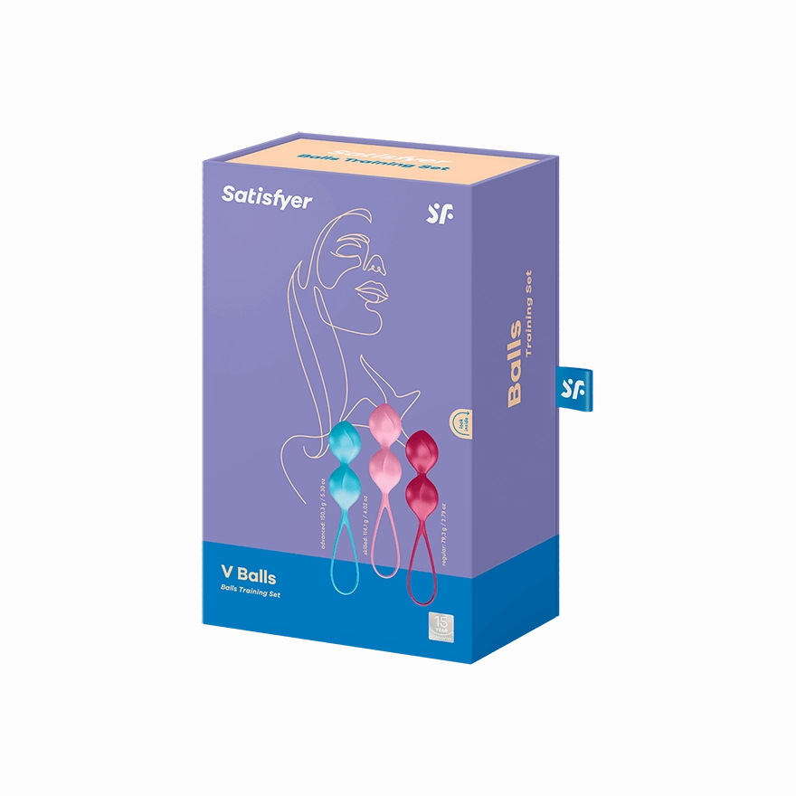 Satisfyer - V Balls Kegel Training Set 3 Pieces (Multi Colour)