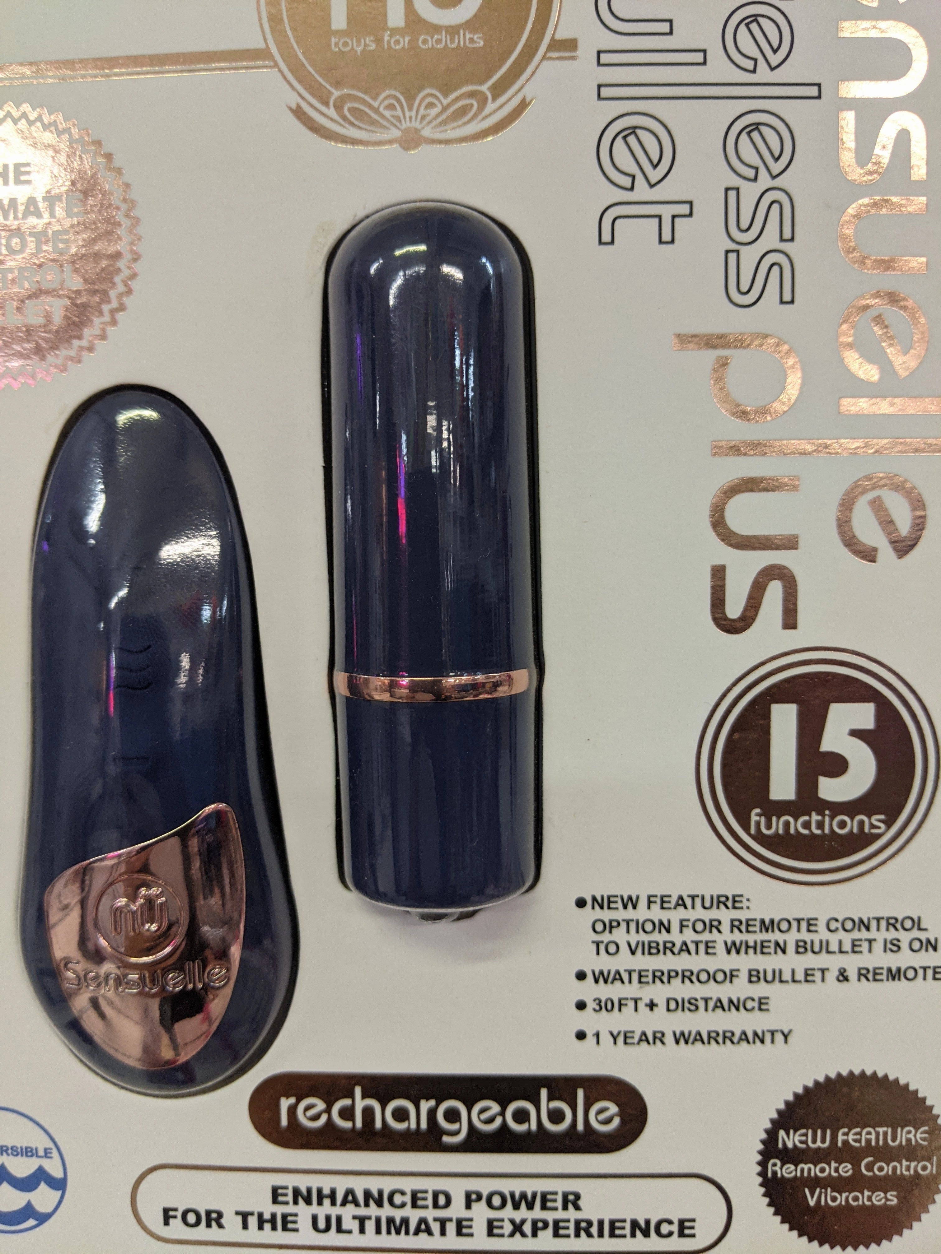 Sensuelle Rechargeable Wireless Remote Control Bullet (3 colors available)
