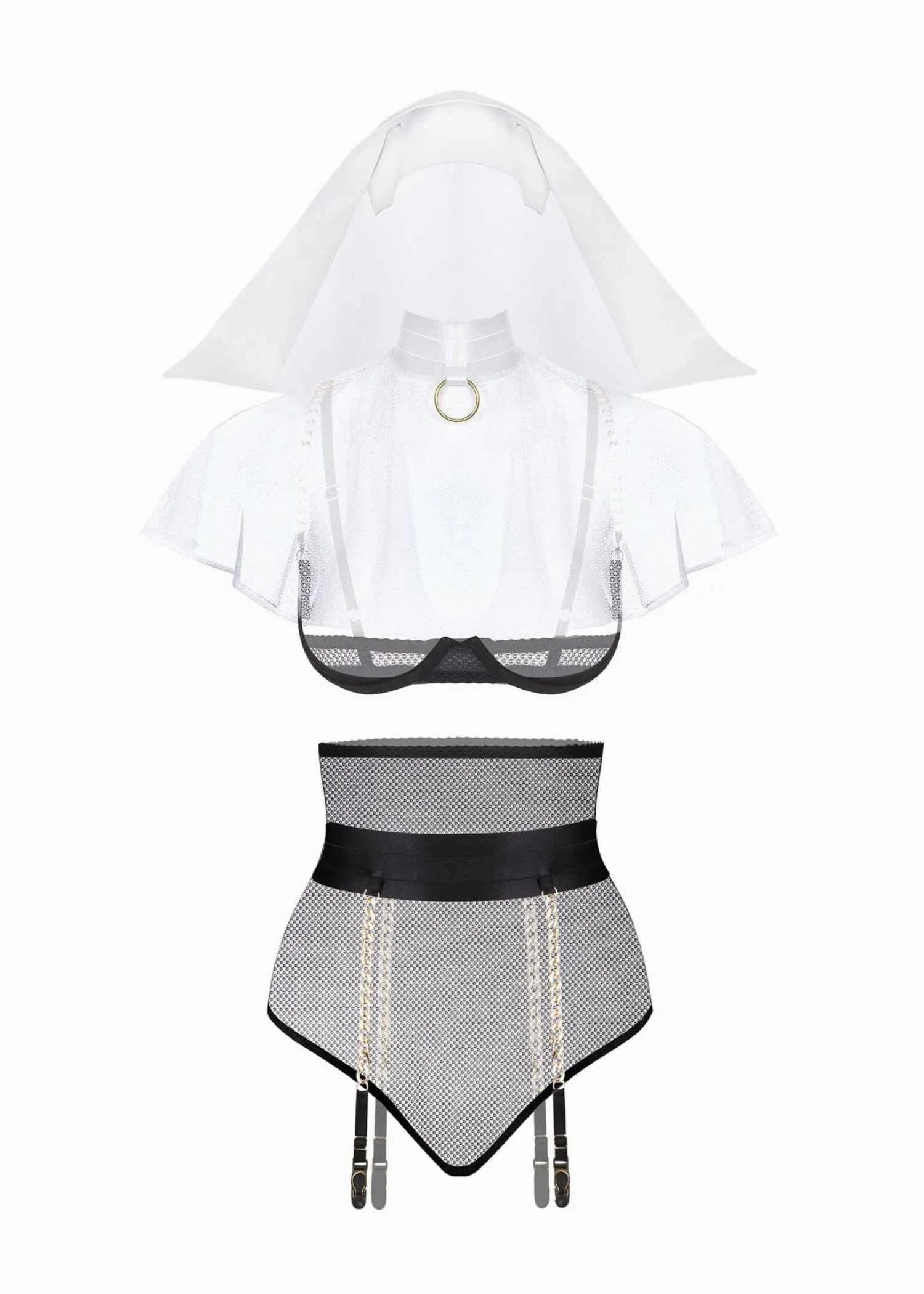 Sexy Nun Lingerie Set