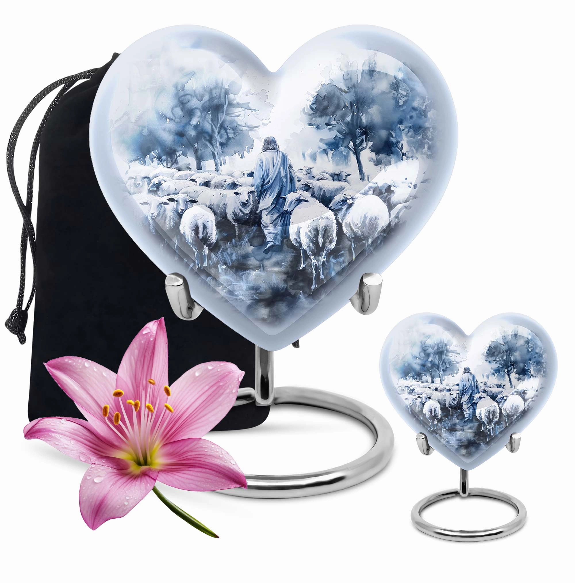 Shepherd Eternity: Sizeable Commemoration Urn For Loved Ones