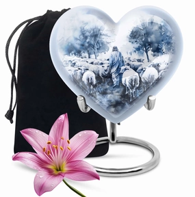 Shepherd Eternity: Sizeable Commemoration Urn For Loved Ones