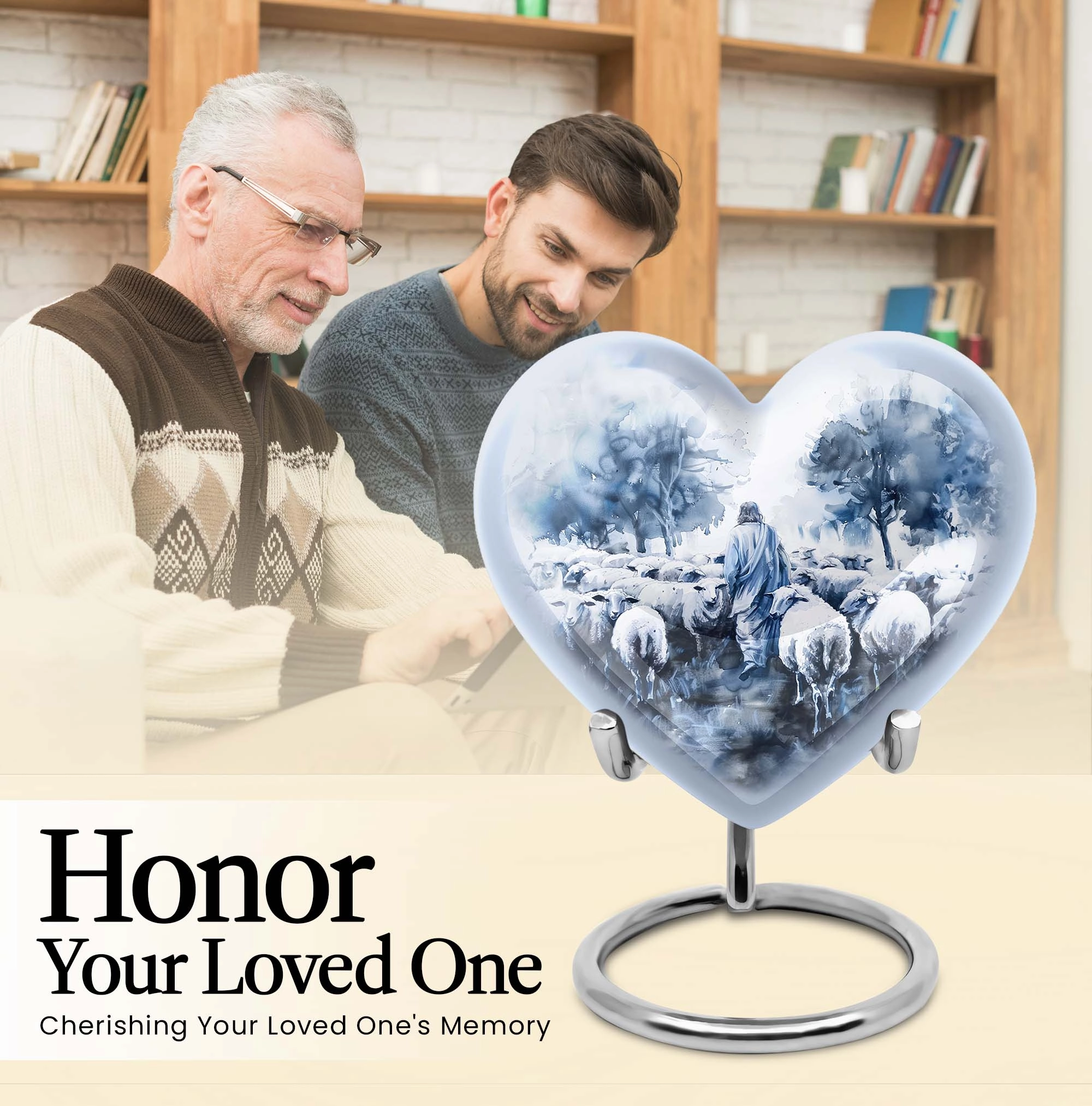 Shepherd Eternity: Sizeable Commemoration Urn For Loved Ones
