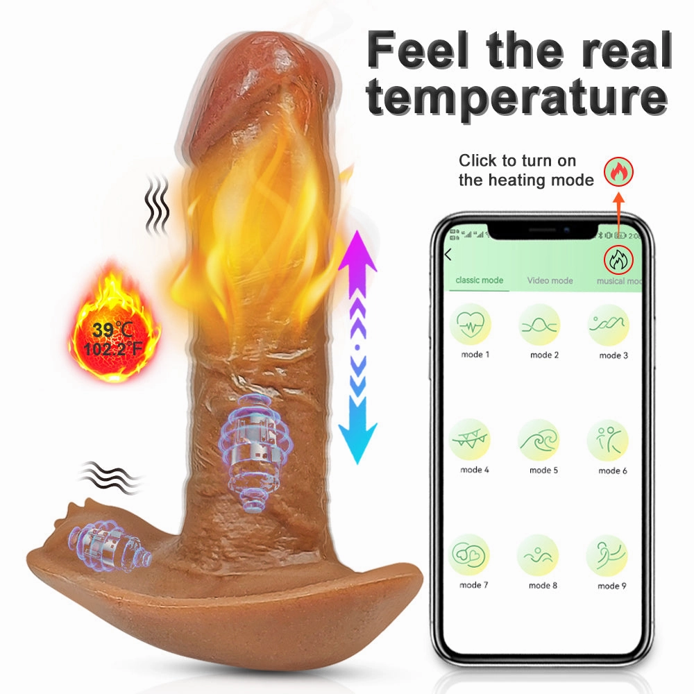 Shooter - Wearable Dildo Vibrator with Fast Thrusting Vibation and Heating