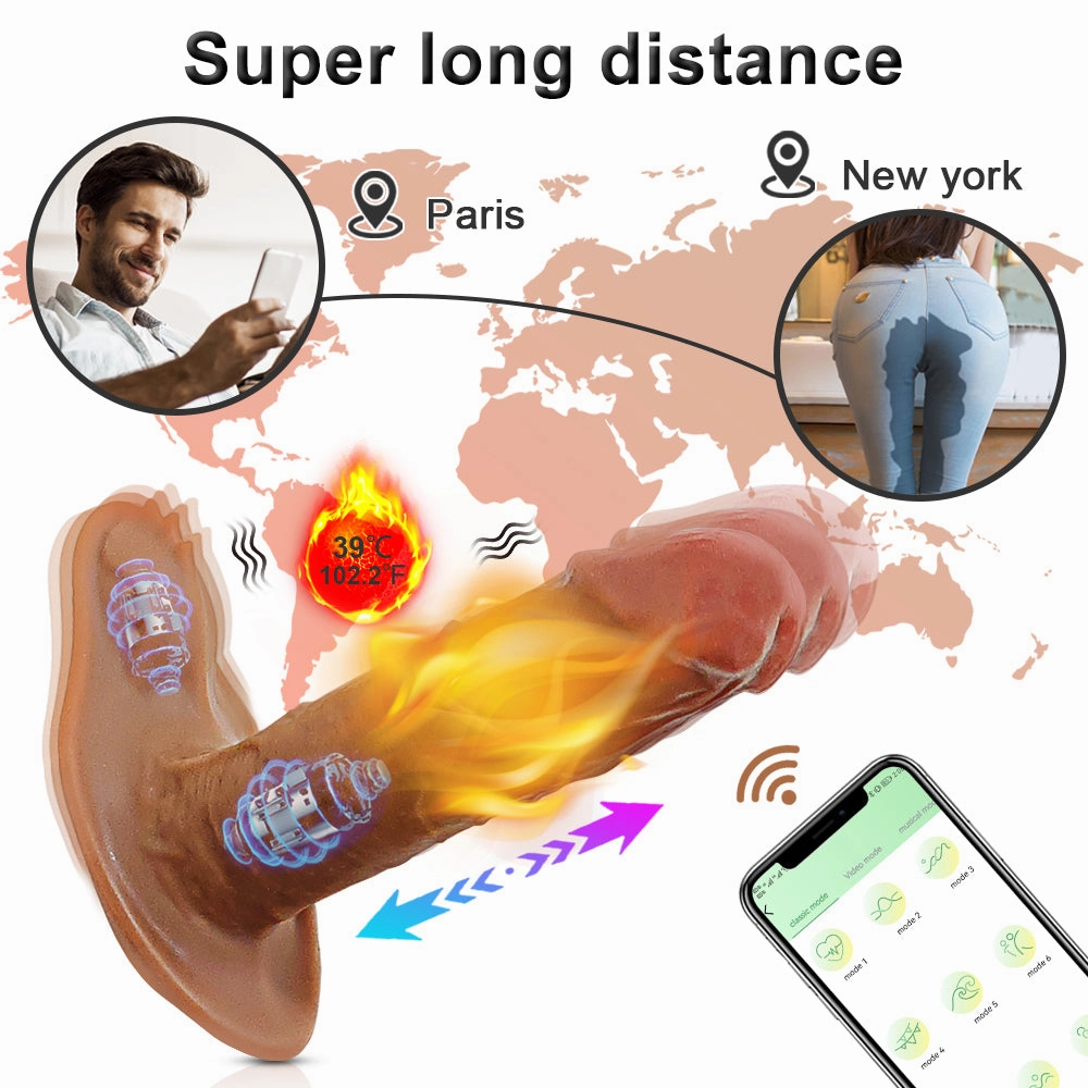 Shooter - Wearable Dildo Vibrator with Fast Thrusting Vibation and Heating