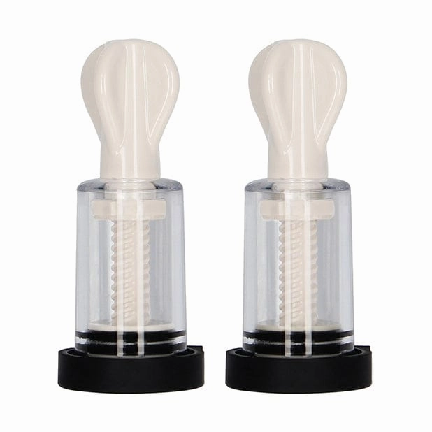 Shots - Electroshock E Stimulation Nipple Suckers (Clear)