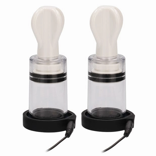 Shots - Electroshock E Stimulation Nipple Suckers (Clear)