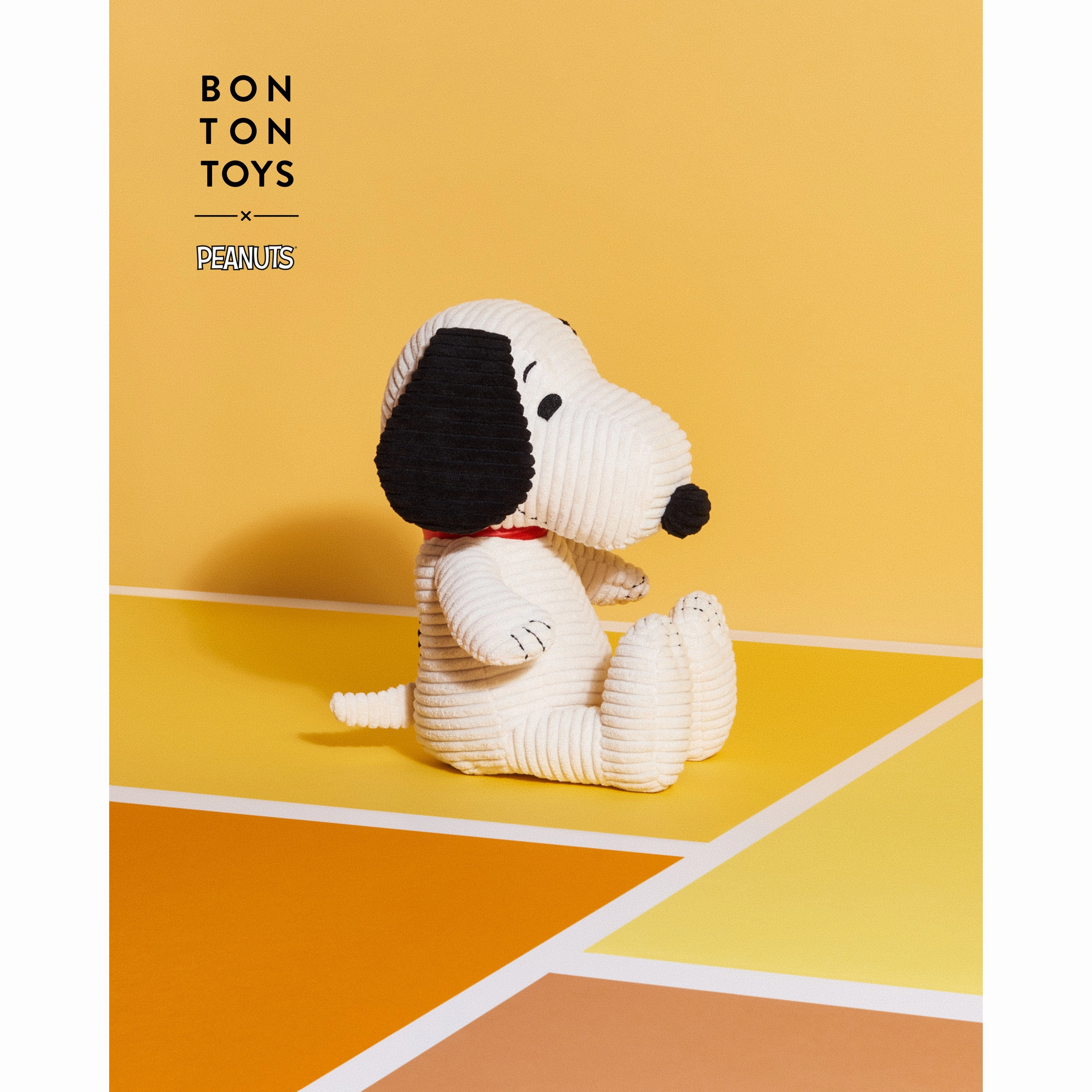 Snoopy ECO Corduroy Cream In Gift Box 27cm