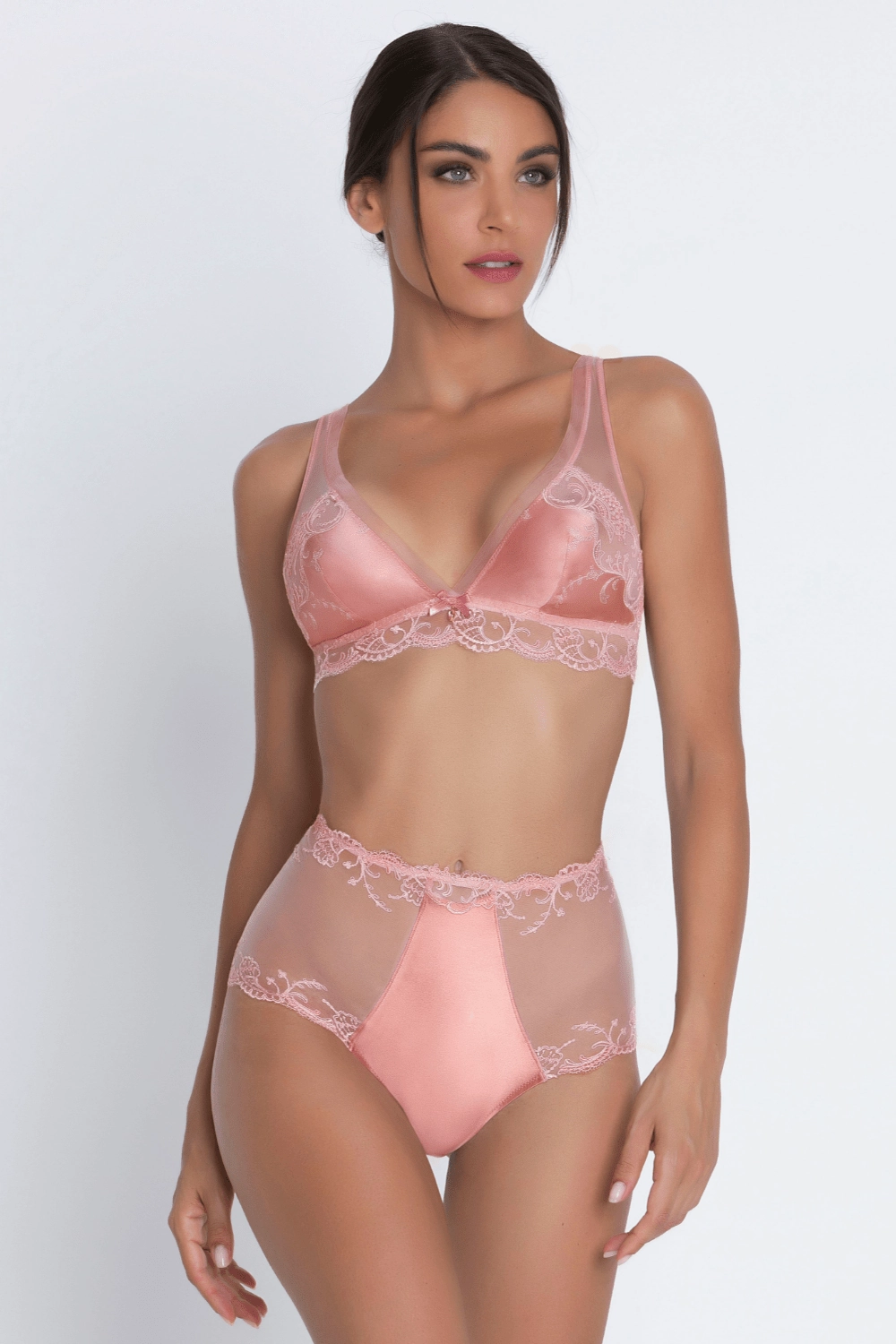 Splendeur Soie High Waist Shorty Rose