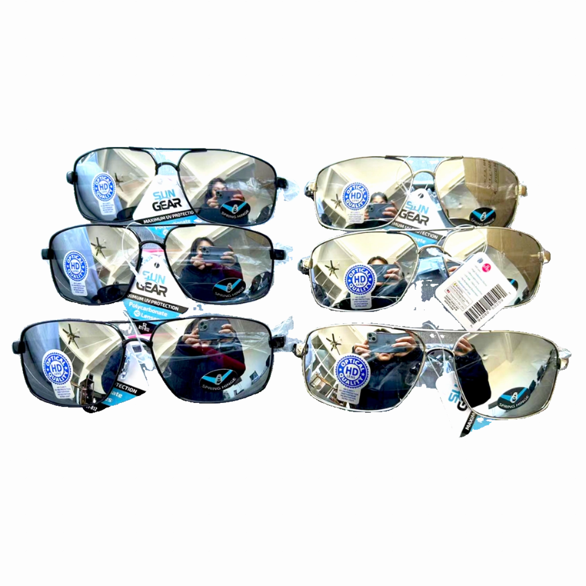 Sunglasses Sungear Assortment - 6 Pieces Per Pack 50259