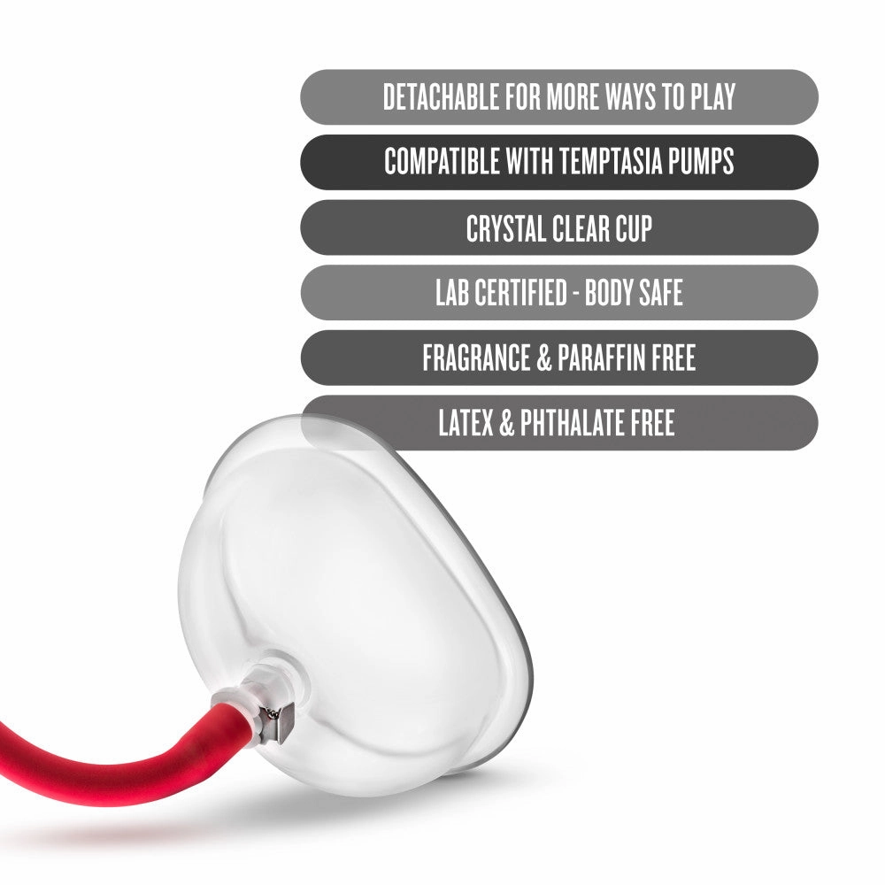 Temptasia By Blush® | Vulva Cup Clear Pump
